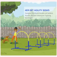 Agility Set für Hunde mit Bögen und Tragetasche für Einsteiger