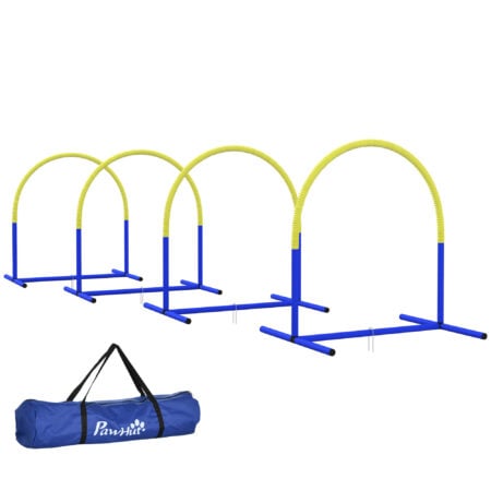 Agility Set für Hunde mit Bögen und Tragetasche für Einsteiger