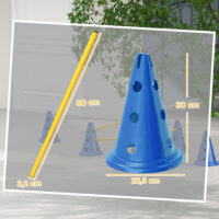 Agility Set für Hunde mit Hürden Kegel und Tragetasche