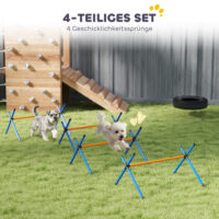 Agility Set für kleine Hunde mit höhenverstellbaren Hürden