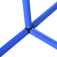 Blau-oranges 4-teiliges Agility Trainingsset mit Tragetasche, ideal für abwechslungsreiches Hundetraining und den Transport.