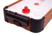 Mini Air Hockey Tischspiel aus Holz 56x30 cm mit Zubehör