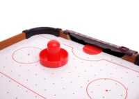 Mini Air Hockey Tischspiel aus Holz 56x30 cm mit Zubehör
