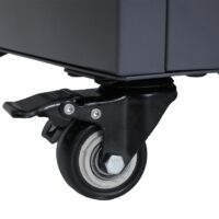 Abschließbarer Aktenschrank aus Stahl mit Rollen 98x80x40 cm