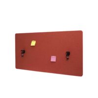 Akustik Tischtrennwand braun 60x120 cm Büro Sichtschutz und Pinnwand
