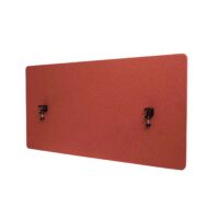 Akustik Tischtrennwand braun 60x120 cm Büro Sichtschutz und Pinnwand