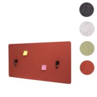 Akustik Tischtrennwand braun 60x120 cm Büro Sichtschutz und Pinnwand