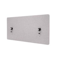 Akustik Tischtrennwand grau 60x120 cm Sichtschutz und Pinnwand