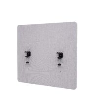 Akustik Tischtrennwand grau 65x60 cm Büro Sichtschutz Pinnwand