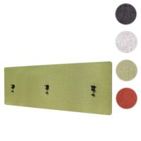 Akustik Tischtrennwand grün 60x160 cm Schreibtisch Sichtschutz mit Pinnwand