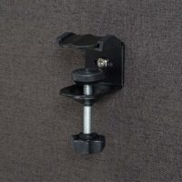 Akustik Tischtrennwand Stoff braun-grau 60x120 cm Büro Sichtschutz