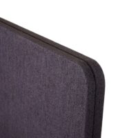 Akustik Tischtrennwand Stoff braun-grau 60x75 cm Büro Sichtschutz