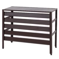 Alu Abdeckung braun für Klimaanlage und Wärmepumpe 73x90x38 cm