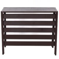 Alu Abdeckung braun für Klimaanlage und Wärmepumpe 73x90x38 cm