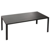 Wetterfester Alu-Esstisch für Garten/Balkon 180x80cm anthrazit