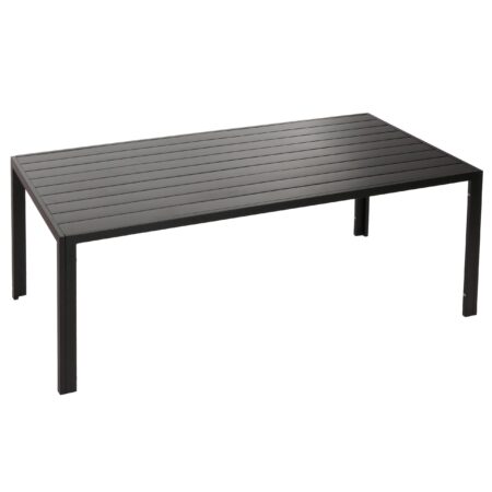 Wetterfester Alu-Esstisch für Garten/Balkon 180x80cm anthrazit