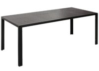 Wetterfester Alu-Esstisch für Garten/Balkon 180x80cm anthrazit