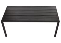 Wetterfester Alu-Esstisch für Garten/Balkon 180x80cm anthrazit