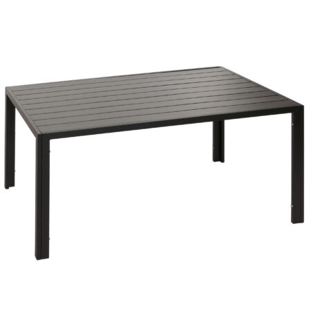 Alu-Gartentisch wetterfest 140x80cm Esstisch Outdoor anthrazit