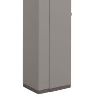 Alu Gartentisch wetterfest 180x80cm Balkontisch hellgrau