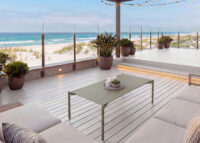 Aluminium Gartentisch Outdoor Loungetisch 105x65cm hellgrün