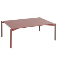 Aluminium Gartentisch Loungetisch Kaffeetisch 105x65cm terrakotta