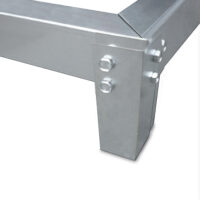 ALU Gewächshaus + Fundament 4.75m²/7,6m³