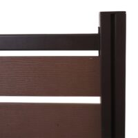 Alu Mülltonnenverkleidung Holzoptik erweiterbar 130x110cm braun