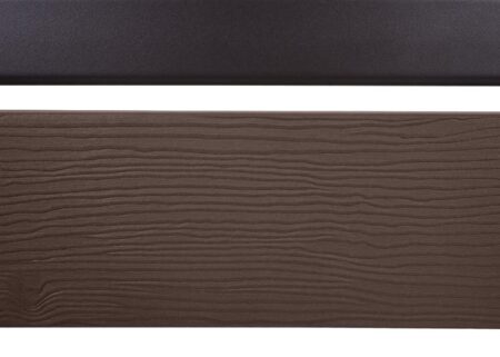 Alu Mülltonnenzaun Erweiterung Holzoptik 130x100cm braun