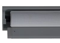 Alu Pergola Lamellen Sandy mit 3 Seitenwänden 3x6m anthrazit