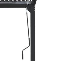 Alu Pergola Lamellen Sandy Lamellenpavillon mit 6 Seitenwänden 3x6m anthrazit