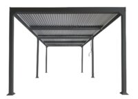 Alu Pergola Lamellen Sandy Terrassenüberdachung Garten 3x6m anthrazit