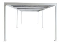 Alu Pergola Lamellen Sandy Terrassenüberdachung 3x6m weiss