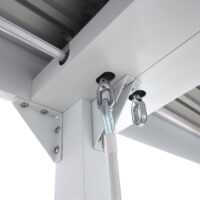 Alu Pergola Lamellen Sandy Terrassenüberdachung 3x6m weiss