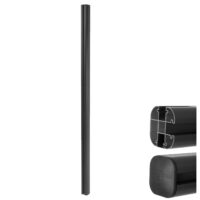 Alu Pfosten für WPC-Zaun Stecksystem 240cm anthrazit Savon