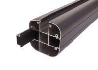 Aluminium Pfosten für WPC Zaun Stecksystem 98cm anthrazit Savon