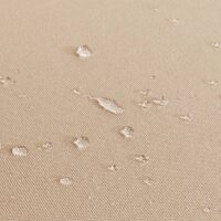 XL Aluminium Gartenliege mit 10cm Polster schwarz-creme