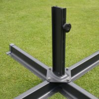 Ampelschirm Polyester Alu/Stahl mit Ständer 3x3m creme