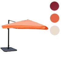 Ampelschirm Gastronomie mit Ständer Polyester 3x3m terracotta