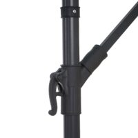 Ampelschirm neigbar Sonnenschutz mit Ständer 3m grün-lemon