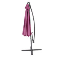 Ampelschirm neigbar Sonnenschutz mit Ständer 3m lavendel-rot