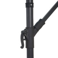 Ampelschirm neigbar Sonnenschutz mit Ständer 3m türkis-blau