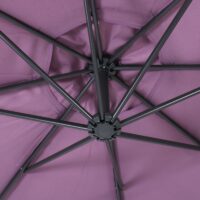 Ampelschirm neigbar Polyester ohne Ständer 3m lavendel-rot
