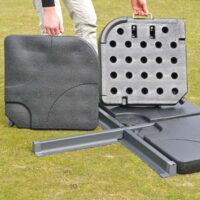 Ampelschirm Sonnenschirm mit Ständer und Belüftung 3x3m creme