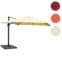 Ampelschirm Gastronomie Sonnenschirm mit Ständer 3x3m creme