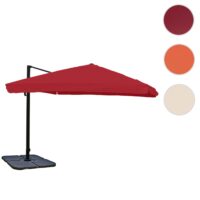 Ampelschirm für Gastronomie mit Ständer 3x3m bordeaux