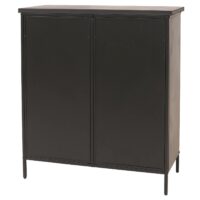 Apothekerkommode Highboard Schrank Staufächer Vintage Shabby-Look 94x80x35cm Metalloptik