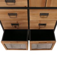 Apothekerkommode Highboard Schubladen Vintage Shabby-Look 136x73x35cm natur
