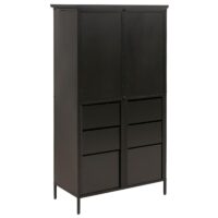 Apothekerkommode Highboard Schubladen Vintage Shabby-Look 136x73x35cm natur Metalloptik