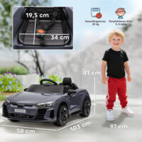 Kinder Elektroauto Audi mit Fernbedienung und Musik für 3-5 Jahre